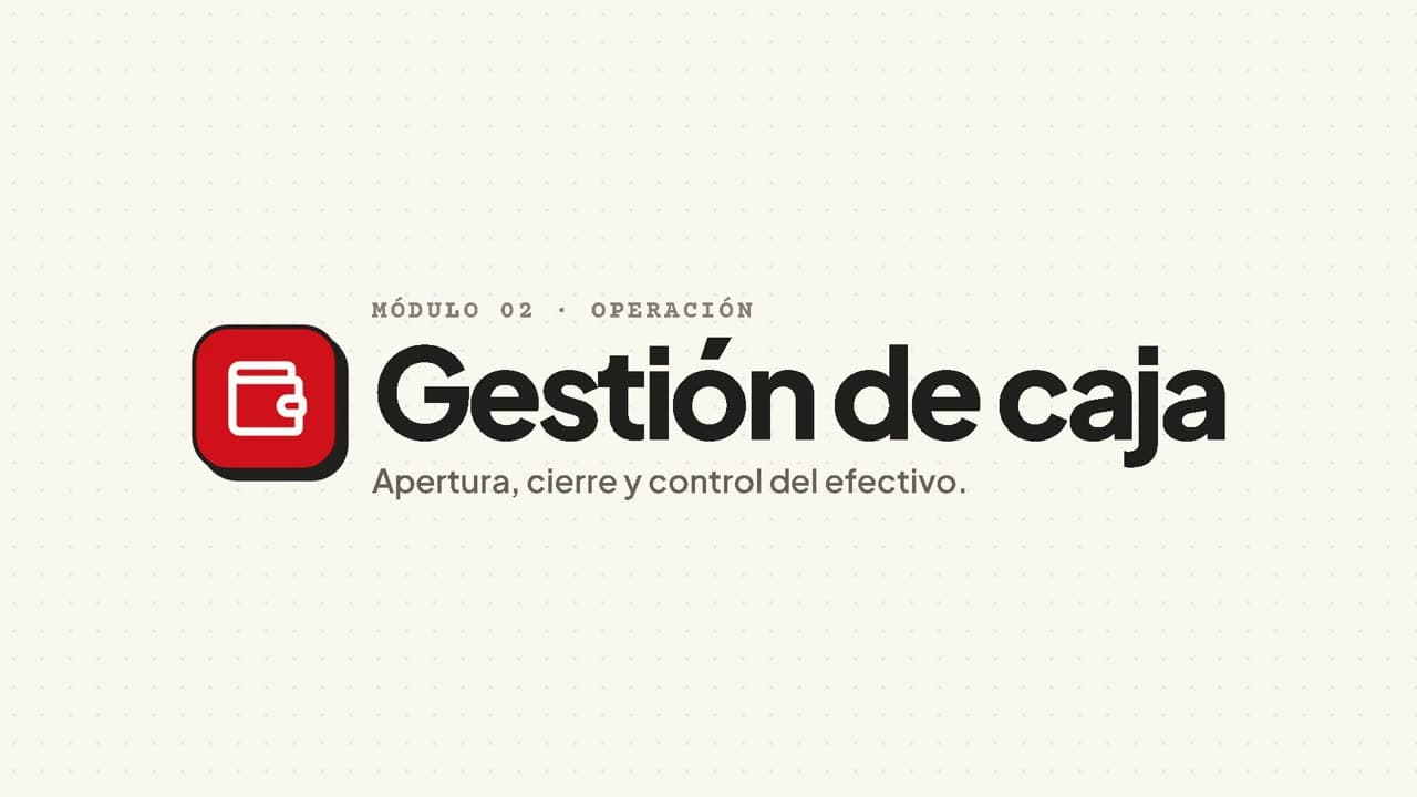 Video de Gestión de caja
