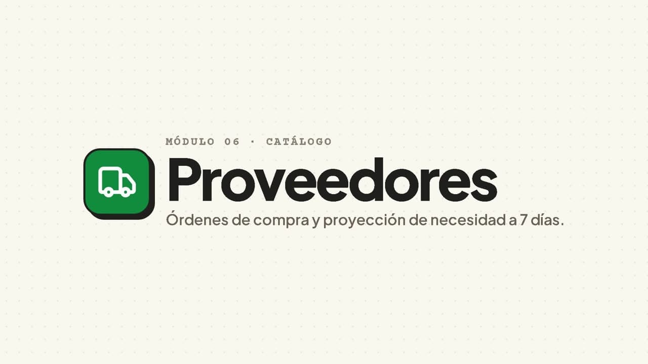 Video de Proveedores